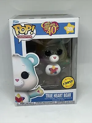Buy True Heart Bear Glitter Chase Funko Pop Care Bears 1206 Genuine • 29.99£