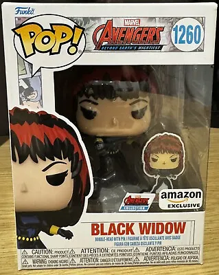 Buy Funko Pop! The Avengers - Black Widow With Enamel Pin#1260 -Amazon Exclusive • 10.99£