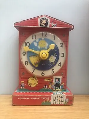 Buy Vintage Fisher Price Teaching Clock Music Box, 1968 • 7£