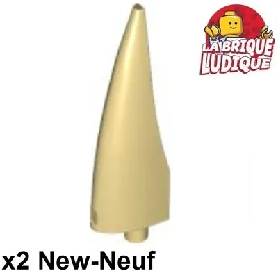 Buy LEGO 2x Horn Barb Large Flexible Claw (Claw Horn) Beige/Tan 11089 NEW • 1.33£