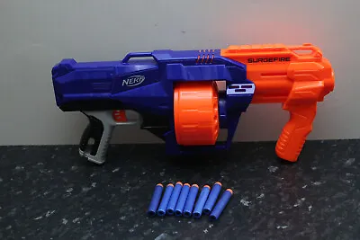 Buy Nerf N-Strike Elite Surgefire Blaster - Pump Action Dart Gun & 8 Darts • 8.99£