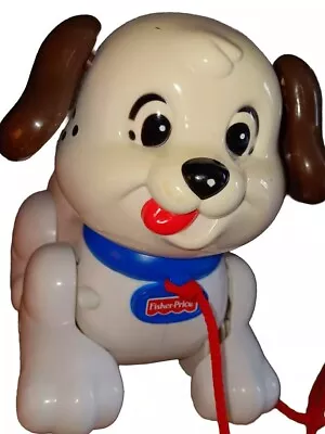 Buy Vintage Fisher Price Pull Along Puppy Dog Toy 🔥 Great Price 🔥 👍 Missing Tail  • 9.99£