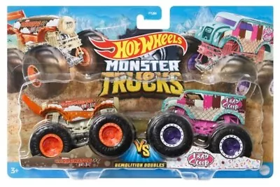 Buy Hot Wheels Monster Trucks Demolition Doubles Carbonator Vs 1 Bad Scoop. • 17.99£