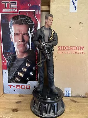 Buy Sideshow Collectables Exclusive  T-2 T-800 1/4 Scale Terminator Original Boxes • 319.99£