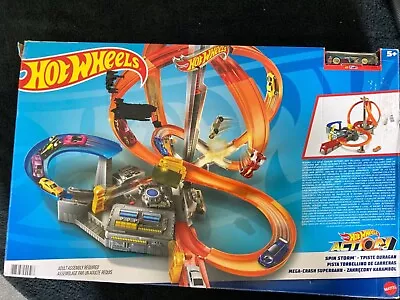 Buy Hot Wheels CDL45 Spin Storm Track Set Playset   • 40£