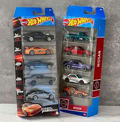 Buy Hot Wheels Fast And Furious 5 HLY70 And Nissan 5 Pack HLY73 • 24.19£