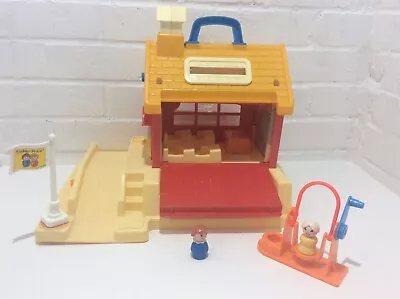 Buy Fisher Price School, Vintage. Comes With A Couple Of Figures And Swing. Incomple • 8£
