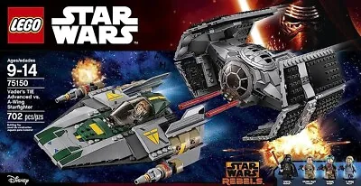 Buy Lego Star Wars 75150 Vader's TIE Vs A-Wing Complete Minifigures,box,instructions • 150£
