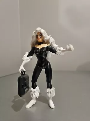 Buy Rare Vintage Spider-Wars Black Cat Spiderman 5  Figure With Accessory 1996 • 11.99£