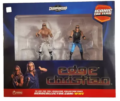 Buy Wwe Tag Team Edge Chritian Championship Collection Iconic Figuars New Eaglemoss • 24.99£