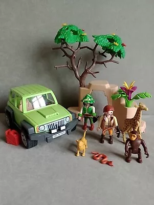 Buy Playmobil Safari Adventure Bundle. Figures, Jeep, Animals, Tree, Rocks, Plant  • 15£