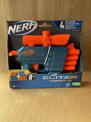 Buy NERF Gun Elite 2.0 Prospect QS-4 Blaster  8 Darts *Brand New* • 7.99£