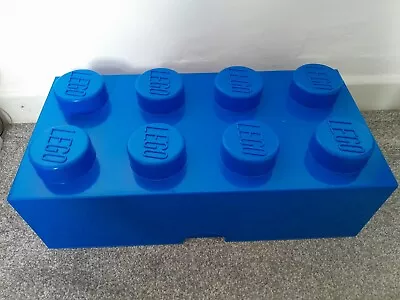 Buy Lego Large Storage Brick Box Blue 8 Studs • 18.50£