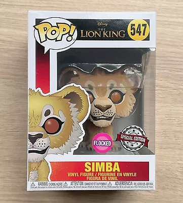 Buy Funko Pop Disney The Lion King Simba Flocked #547 + Free Protector • 14.99£