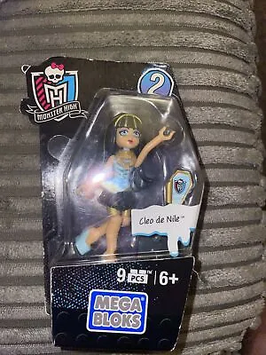 Buy Monster High Mega Bloks CLEO DE NILE Poseable Mini Figure - Collection 2 BNIB • 14.99£