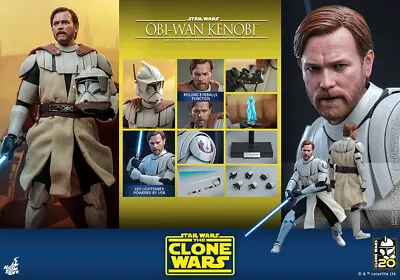 Buy Hot Toys Star Wars Clone Tms095 Tv Masterpiece Obi Wan Kenobi • 598.82£