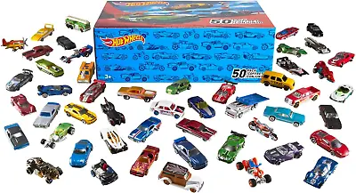 Buy Hot Wheels 50-Car Pack Of 1:64 Scale Vehicles Individually Packaged, Gift  • 63.67£