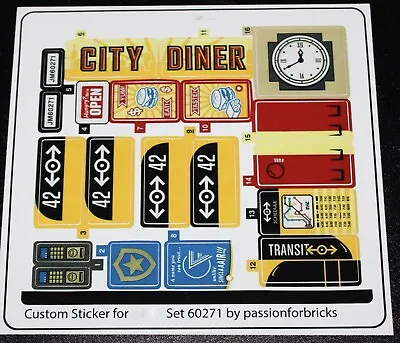 Buy Custom Sticker For 60271 Replacement Sticker Sheet • 8.48£