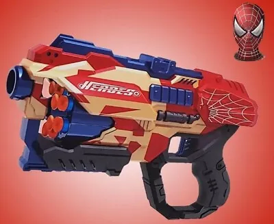 Buy Spiderman Soft Dart Bullet Blaster Nerf Gun 20 Bullets Target Kids Toy Superhero • 24.99£
