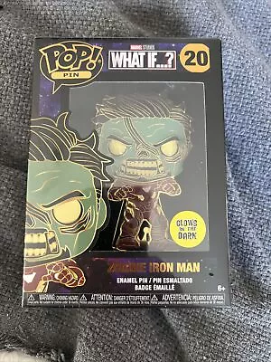 Buy FUNKO POP! Pop Pin.  Marvel What If…?.  Zombie Iron Man.  Glows In Dark. No 20 • 5£