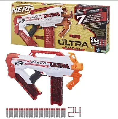 Buy Nerf Dart Blaster Ultra Speed With Foam Darts Outdoor Hasbro Toy • 24.99£