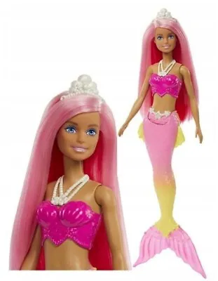 Buy BARBIE Dreamtopia MERMAID DOLL SHADOW Pink And Yellow Tail HGR11 Mattel • 38.01£
