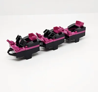 Buy Lego Roller Coaster Cars Moc For Set 10261 OR 10303 MAGENTA GIRLS CARS NEW (67) • 19.99£
