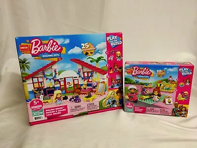 Buy Mega Barbie Building Sets Malibu House And Bakery Bundle • 29.99£
