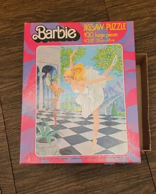 Buy Vintage 1980 Barbie Jigsaw Puzzle (100 Large Pieces) Complete • 8.03£