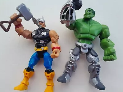 Buy Marvel Super Hero Mashers Action Figure Thor + Hulk Great Condition. Hasbro Toys • 9.95£