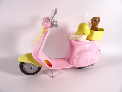 Buy Barbie Scooter Pink With Helmet And Dogs - With Barbie Lettering - (12147) • 13.06£