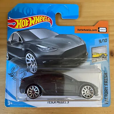 Buy Hot Wheels Tesla Model 3 Grey Short Card [Combine P&P] • 14.75£