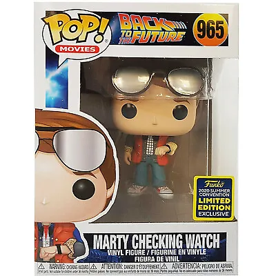 Buy Funko Pop Vinyl Marty Checking Watch #965 Back To The Future SDCC 2020 Exclusive • 39.99£