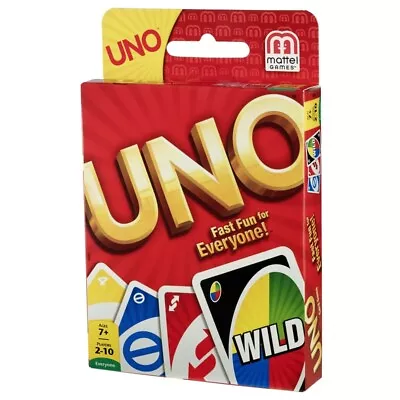 Buy UNO Card Game Plastic Multicolored • 20.14£