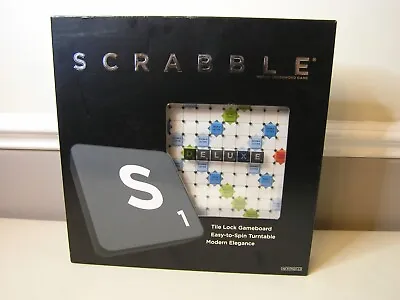 Buy Scrabble Deluxe Word Game Turntable Board Game Family Fun - New In Box • 65£