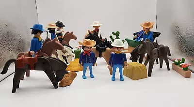 Buy Playmobil Bundle Cowboys & Horses Figures & Accessories Job Lot • 14.99£
