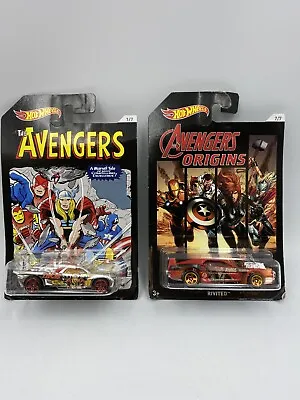 Buy Hot Wheels Character Cars 1:64 Scale Marvel BOTH Avengers Origins AND Avengers! • 6.99£