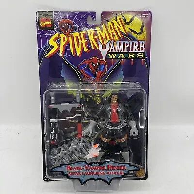 Buy Vintage ToyBiz Spider-Man Vampire Wars BLADE THE HUNTER Action Figures 1990s • 64.99£