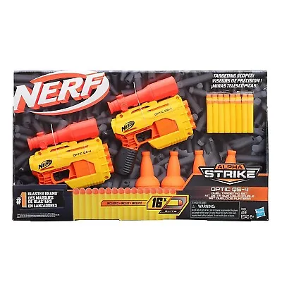 Buy NERF Alpha Strike Optic QS-4 Duel  Soft Dart Gun Photon Storm Blaze Shooter Set • 9.99£