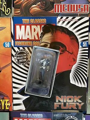 Buy Eaglemoss Classic Marvel Figurine Collection Nick Fury Issue 51 With Magazine • 5.99£