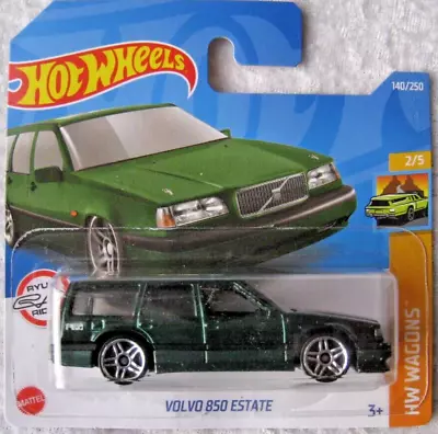 Buy Hot Wheels Volvo 850 Estate Green Metallic 2/5 Hw Wagons Mint Long Card 105 • 4.99£