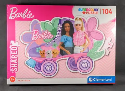 Buy Clementoni Barbie Supercolor Shaped Barbie 104 Pieces Jigsaw Puzzle Age 6+ • 11.95£