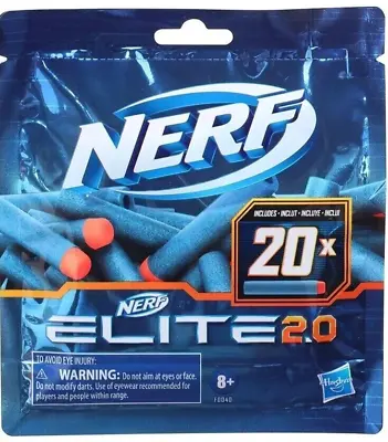 Buy Official Hasbro Nerf Elite 2.0 20-dart Refill Pack Brand New • 6.45£
