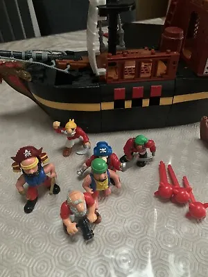 Buy Vintage Fisher Price Pirate Ship Mattel 2002 Figures From 1994 Incomplete • 35£