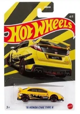 Buy Hot Wheels - Honda Civic Anniversary - 16 Civic Type R - Yellow - 1/64 • 7.99£