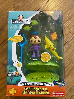 Buy NEW Octonauts Shellington And The Swell Shark Action Figure Set Fisher Price • 19.99£