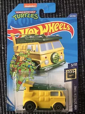 Buy Hot Wheels Party Wagon 147/250 Teenage Mutant Ninja Turtles 2018 Long Card New • 8£