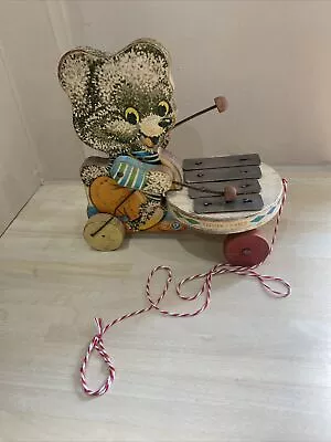 Buy Vintage Wooden Pull Toy Fisher Price Shaggy Zilo, Xylophone 1960's, Collectable • 30£