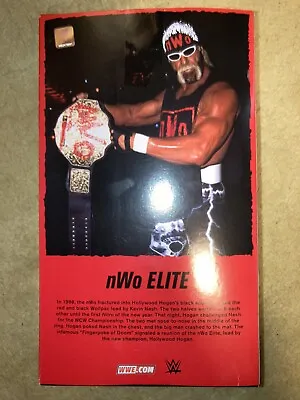 Buy WWE Mattel Ringside Exclusive Hollywood Hulk Hogan NWO WOLFPACK Empty Box Only • 13.99£