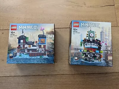 Buy Lego 40703 Micro Ninjago City & 40704 Micro Ninjago Docks - New & Sealed • 60£